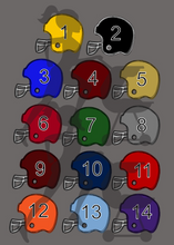 Load image into Gallery viewer, Football Helmet/Cheer Cone Keychains with Charms