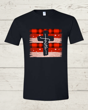 Load image into Gallery viewer, Faith Christmas Cross T-shirt
