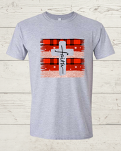 Load image into Gallery viewer, Faith Christmas Cross T-shirt
