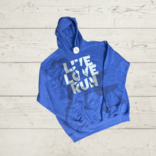 Load image into Gallery viewer, Live Love Run Hoodie

