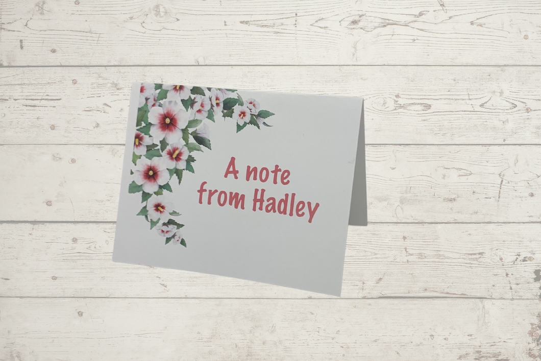 Floral notecards
